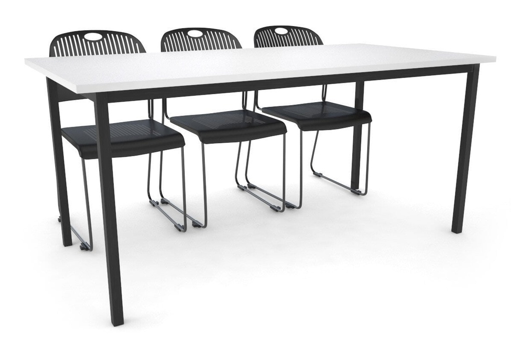 Sonic Steel Black Frame Table [1600L x 800W]