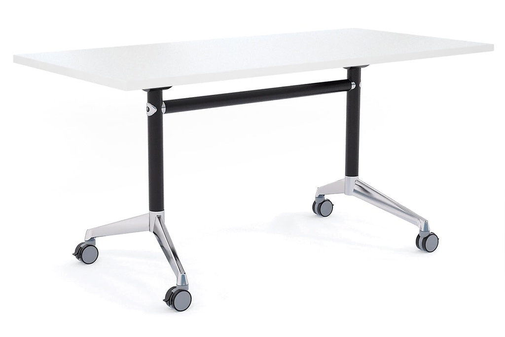 Flip Top / Folding Mobile Meeting Room Table Blackjack [1800L x 700W]