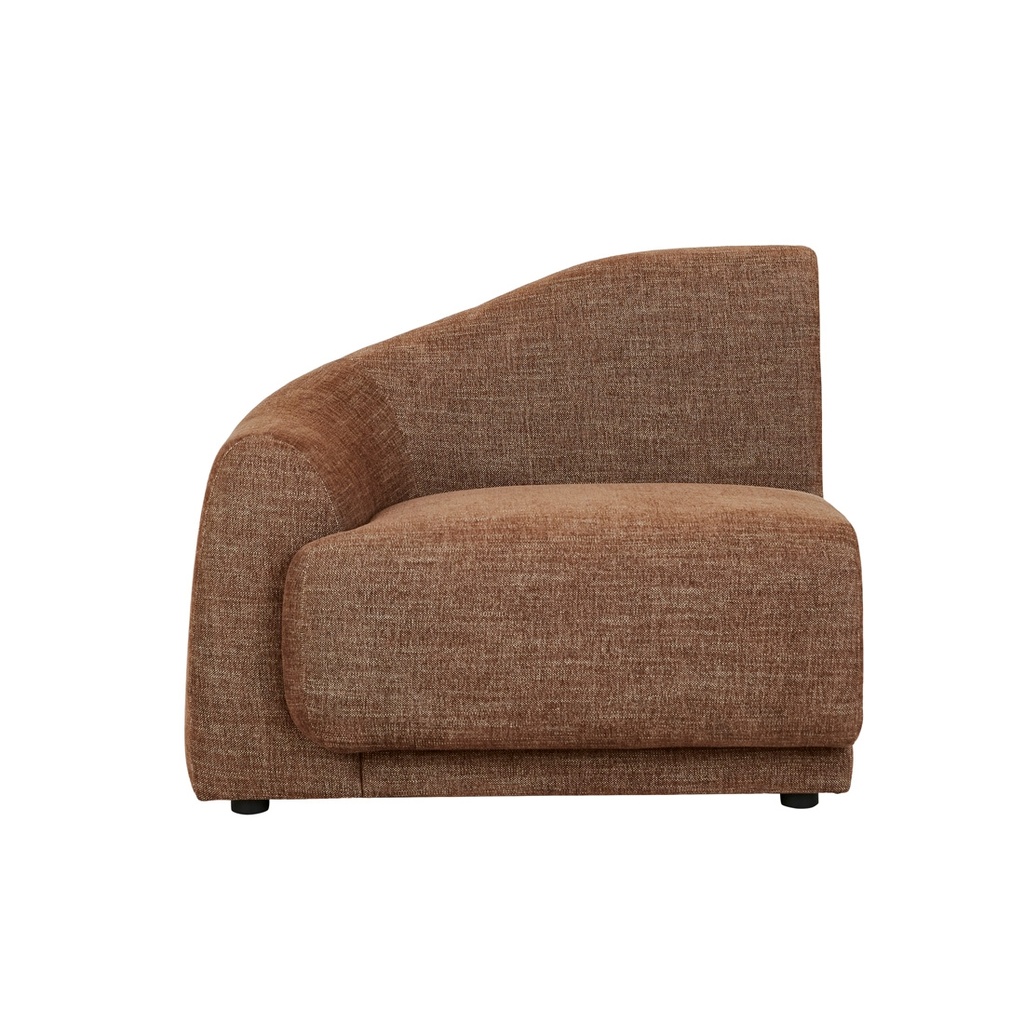 Juno Pebble 1 Seater Left Arm Sofa - Tawny