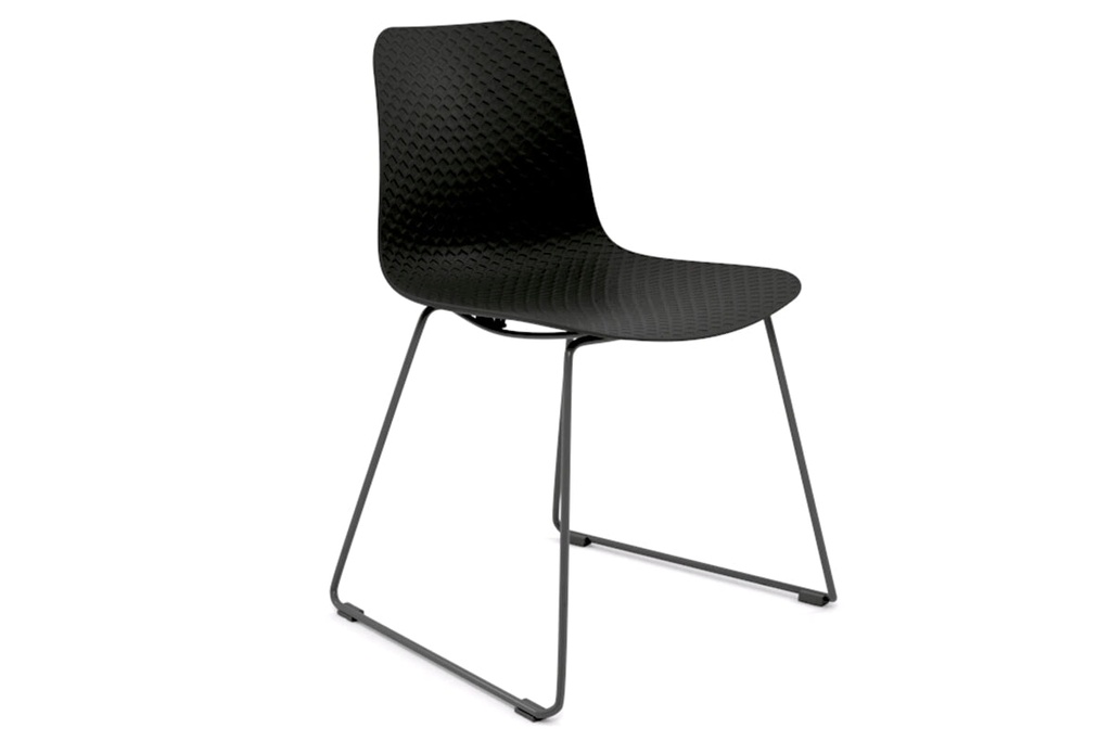 [NONE,DNSLEDBBK|0,178()] Dune Cafe Chair - Sled Base