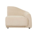 Juno Pebble 1 Seater Right Arm Sofa - Soft Wheat