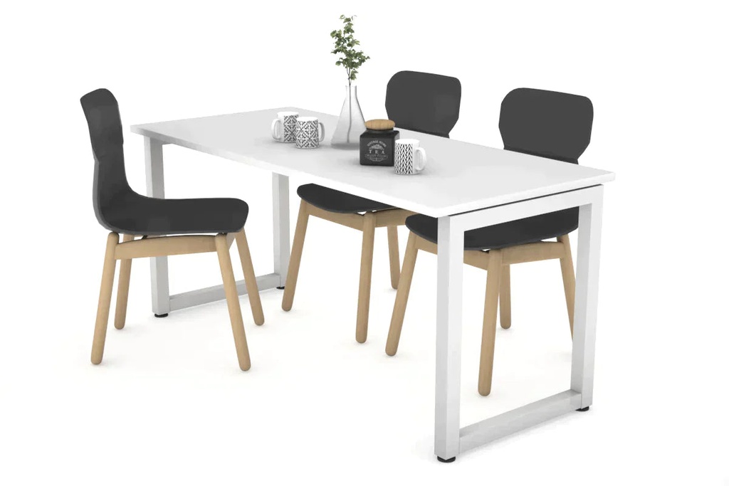 [NONE,DQDL1407.B.WT|0,495()] Quadro Loop Legs Table [1400L x 700W]