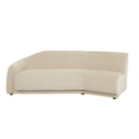 Juno Pebble 3 Seater Left Arm Sofa - Soft Wheat