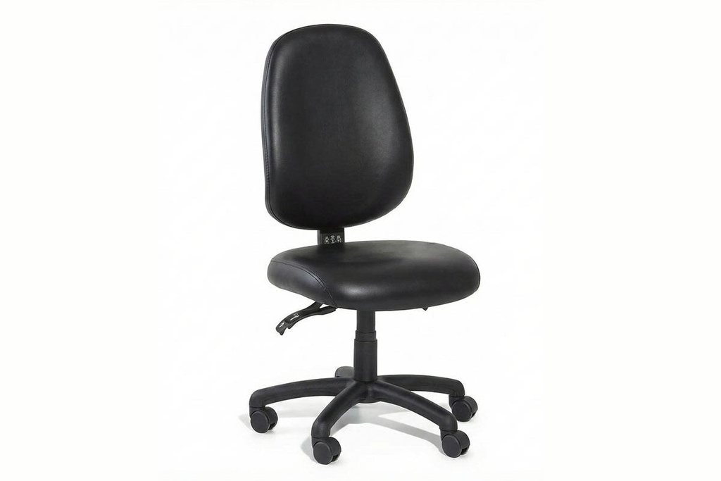 [NONE,G-INCA-EHB-SS-VINYL-BK,NONE|0,681,0()] Gregory Inca Dual Density Ergonomic Office Chair - Deluxe Seat [Extra High Back]