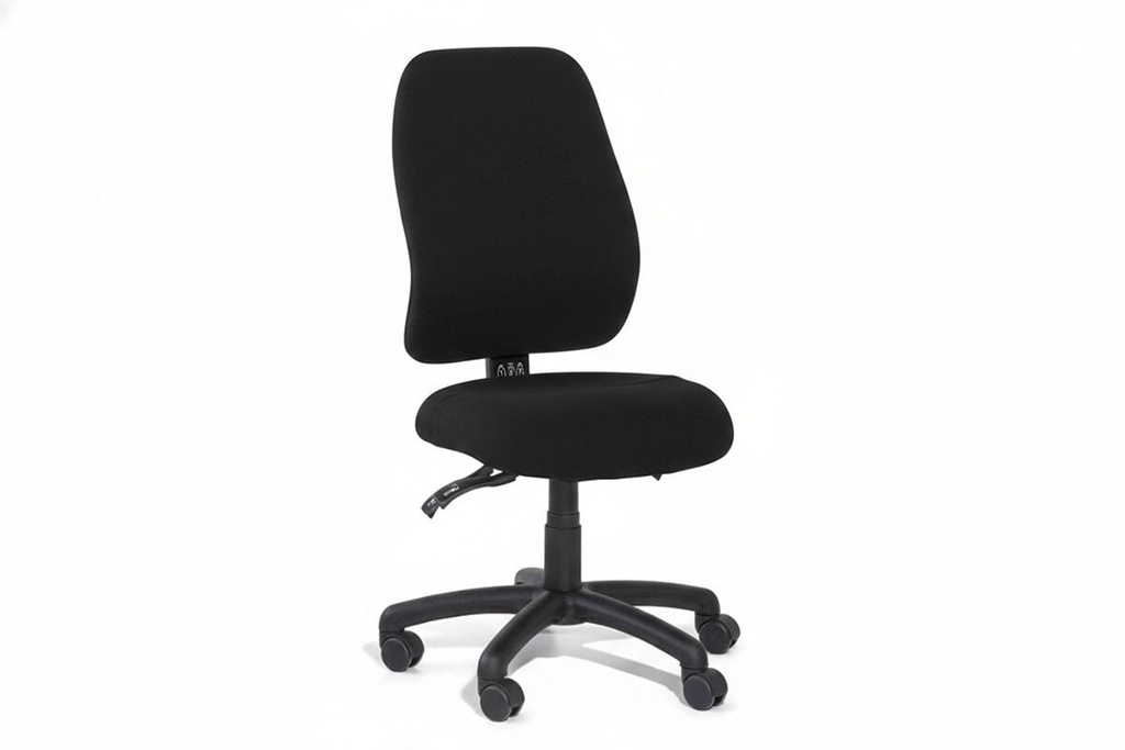[NONE,G-SLIM-HB-SS-BK,NONE|0,568,0()] Gregory Slimline Dual Density Ergonomic Office Chair - Split Seat [High Back]
