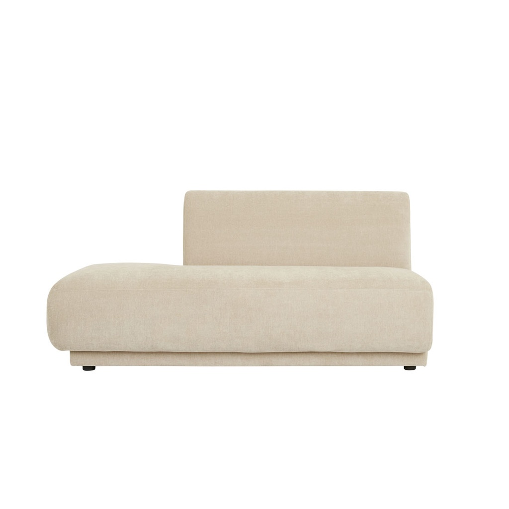 Juno Pebble Open Left Chaise Sofa - Soft Wheat