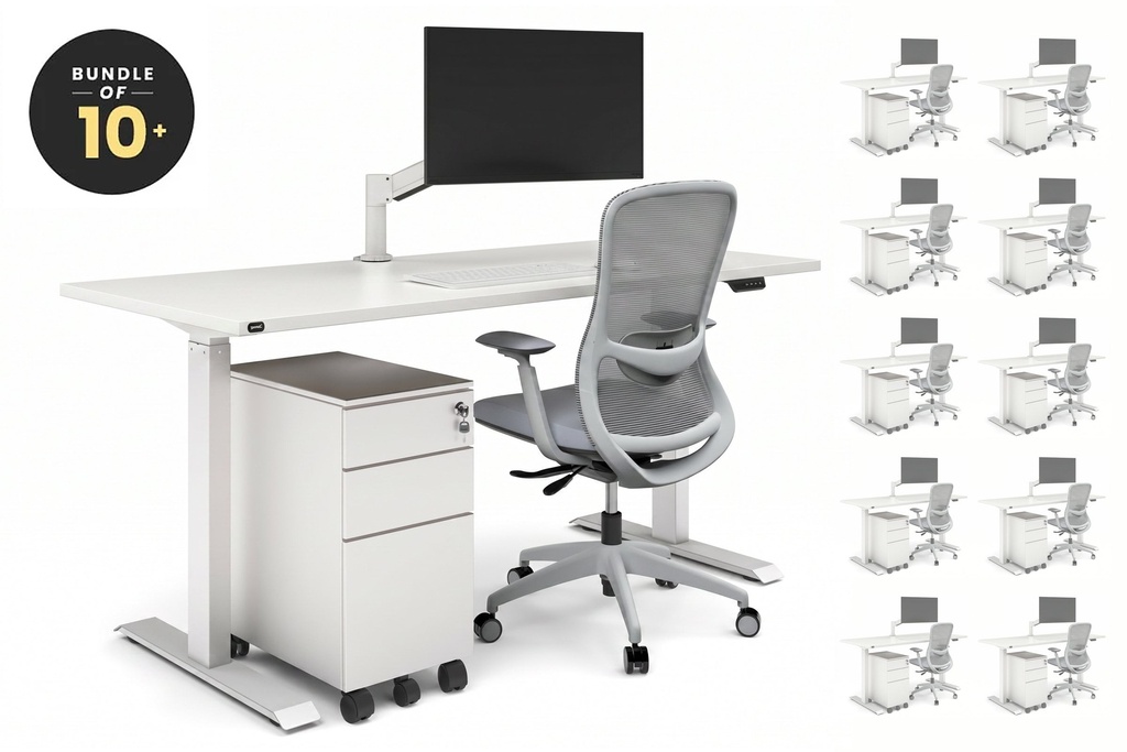 [NONE,JR1207PT-V2|0,495()] Just Right Height Adjustable Desk [1200L x 700W]