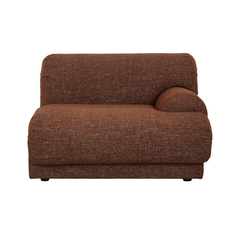 Juno Sierra 1 Seater Right Arm Sofa - Rosewood