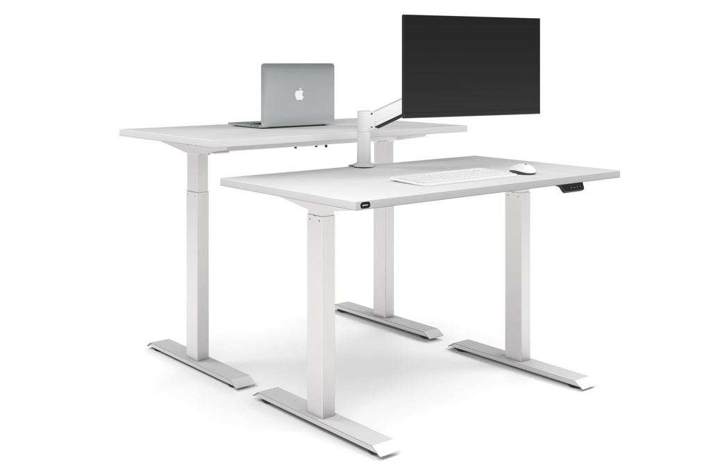 [NONE,JR2127PT-V2,NONE|0,1424,0(HW17|0)] Just Right Height Adjustable 2 Person Bench Workstation [1200L x 700W]