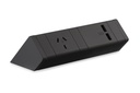 CMS Athena Rail 2 Black - Above Desk Power [1 Power]