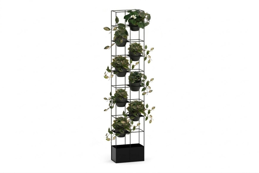 Grove High Standing Planter - Black