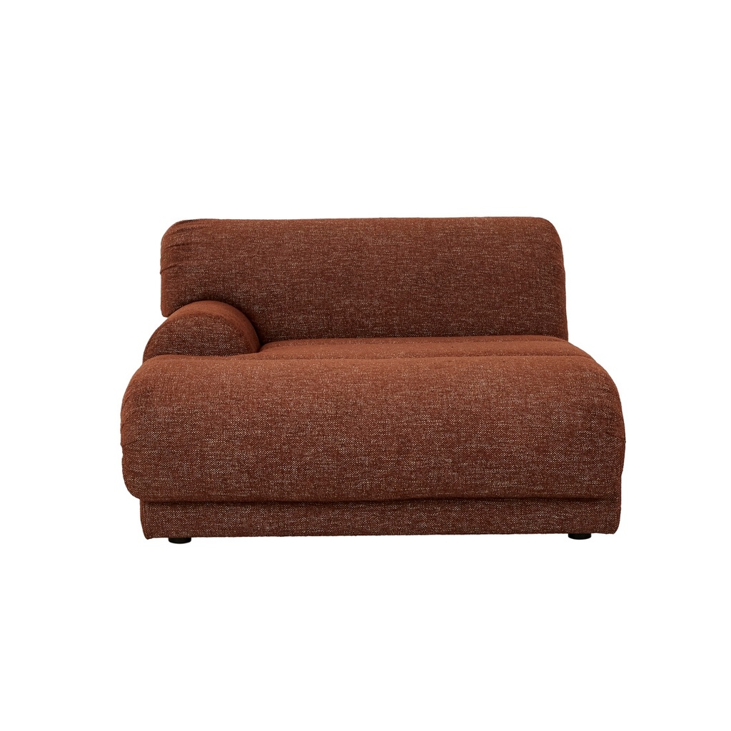 Juno Sierra Left Chaise Sofa - Rosewood