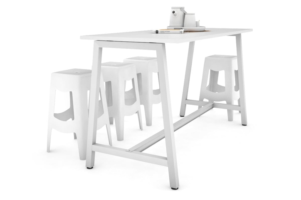 [NONE,QCA1807.W.WT,MW07QDA.WH|0,665,51()] Quadro A Legs Counter Table - 925H [1800L x 700W]