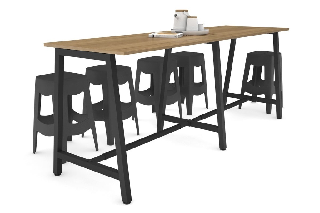 [NONE,QCA2127.W.WT,NONE|0,1076,0()] Quadro A Legs Large Counter Table [2400L x 700W]