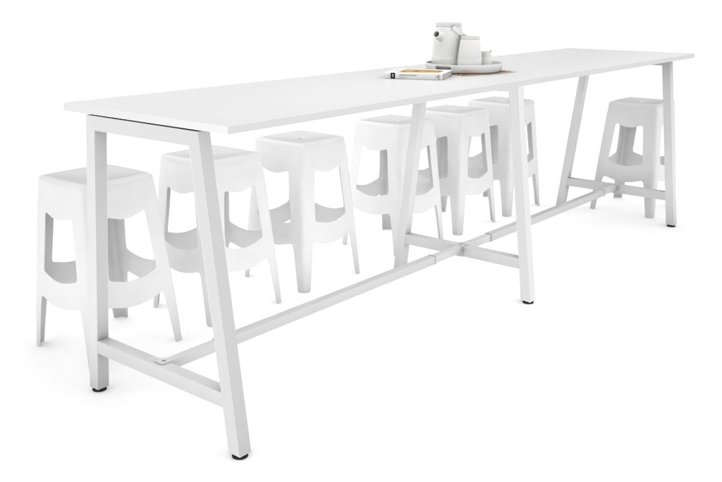 [NONE,QCA2187.W.WT,NONE|0,1186,0()] Quadro A Legs Large Counter Table [3600L x 700W]