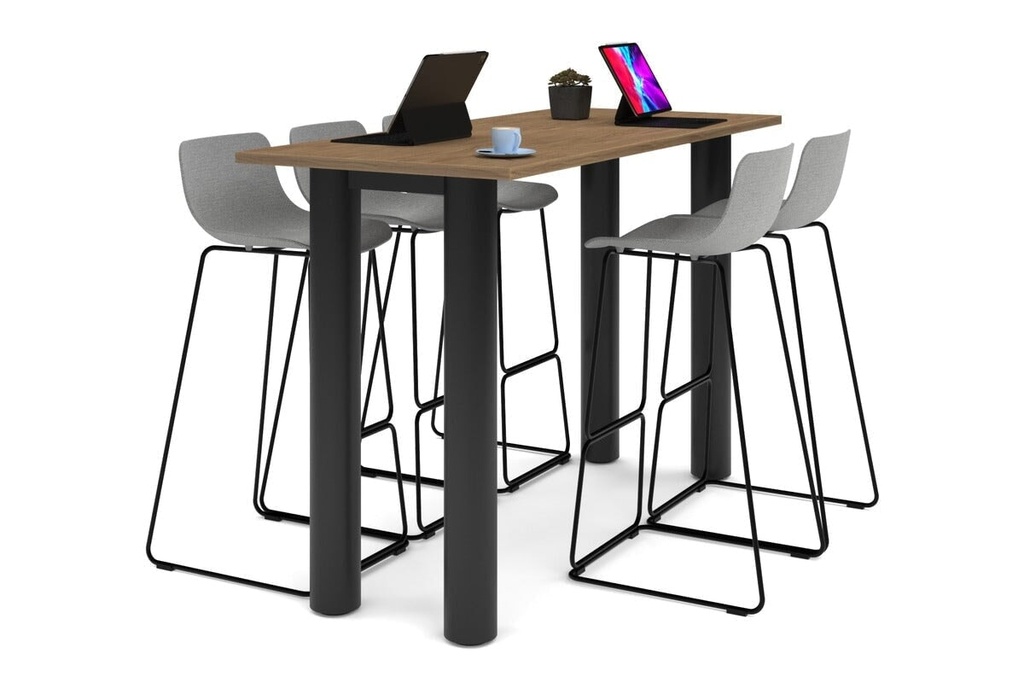 [NONE,QCC1807.W.WT|0,637()] Quadro Cylinder Legs Counter Table  [1800L x 700W]