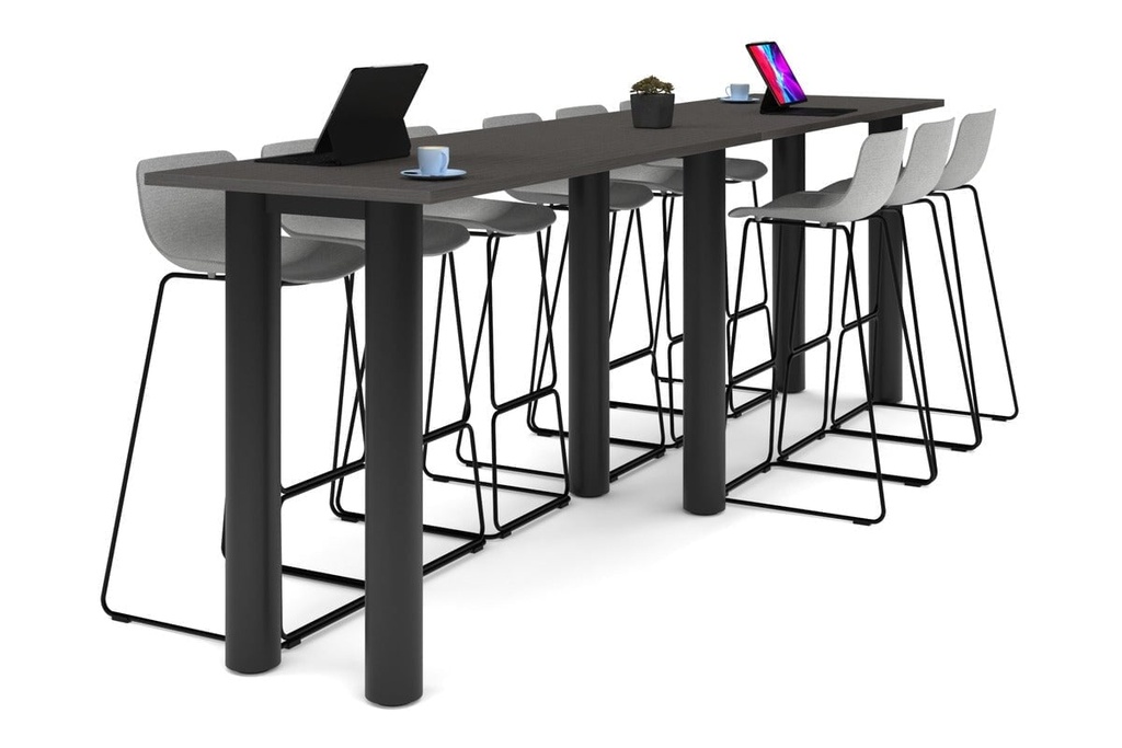 Quadro Cylinder Legs Large Counter Table [3600L x 700W]