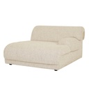 Juno Sierra Right Chaise Sofa - White Bark