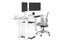 Quadro Cylinder Leg Office Desk [1800L x 700W]