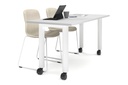 Quadro 80mm Cylinder Leg Mobile Table [1600L x 700W]
