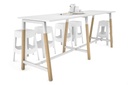 Quadro A Legs Large Counter Table - Wood Legs Cross Beam [2800L x 700W]