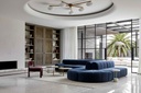 Juno Channel 3-Seater Armless Sofa - Copeland Ink