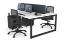 Quadro Loop Legs 2 Person Office Workstation [1200L x 700W]