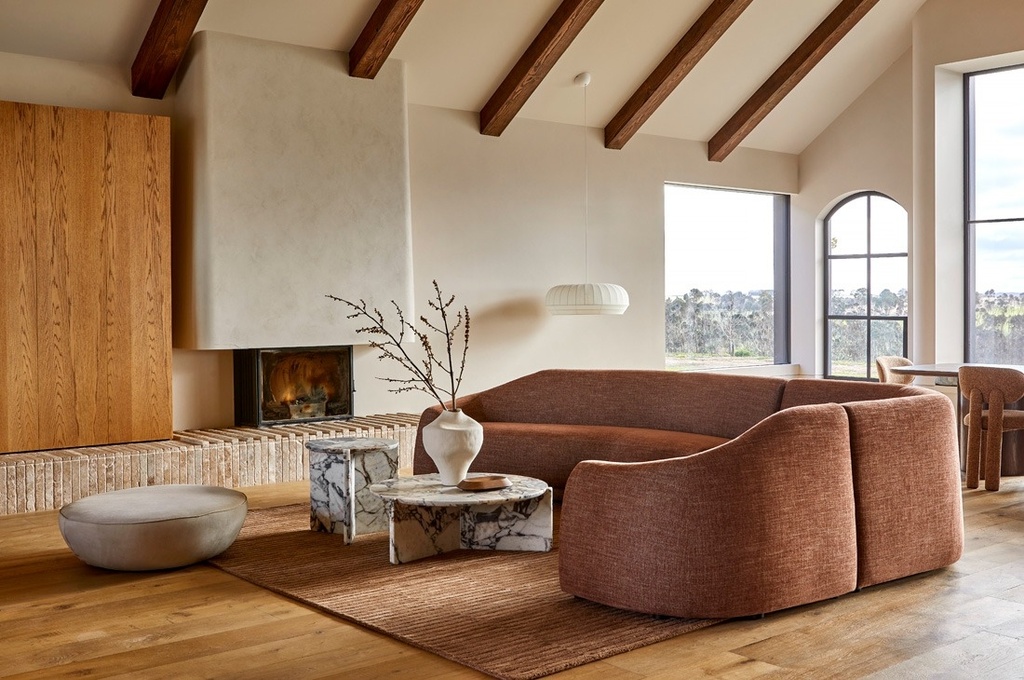 Juno Pebble 3-Seater Sofa - Tawny