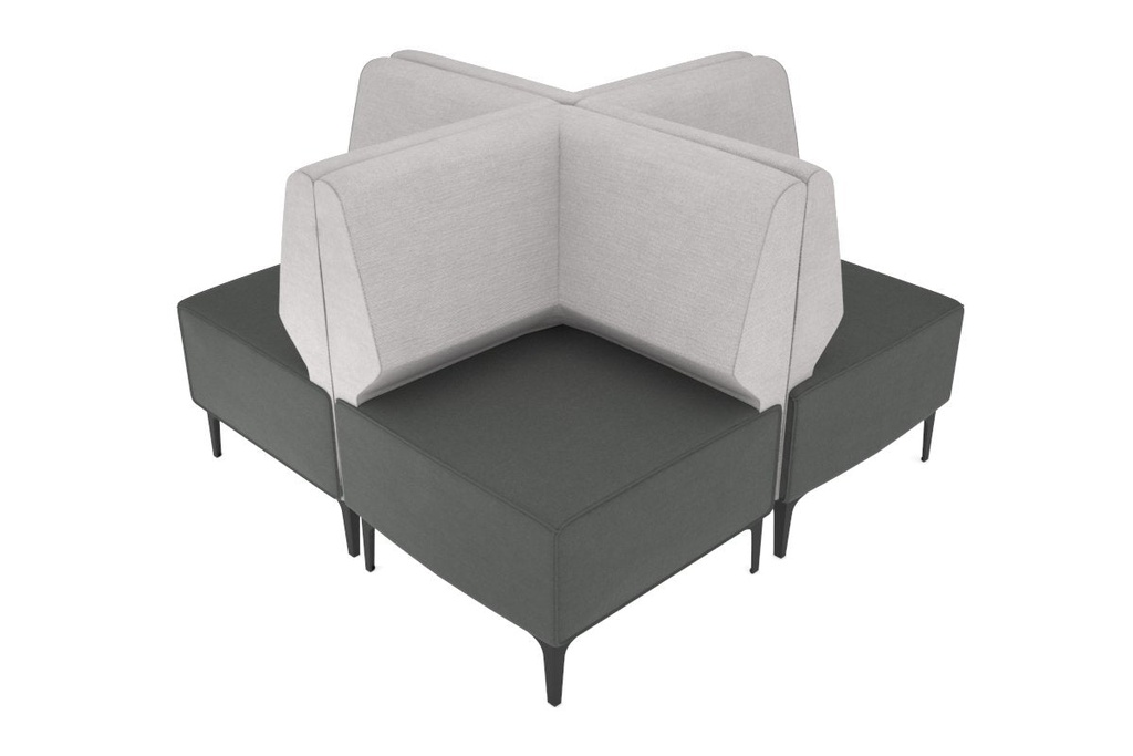 [NONE,S78-4B-GYB|0,2768()] Mondo 4 Corner Back to Back Activity Lounge