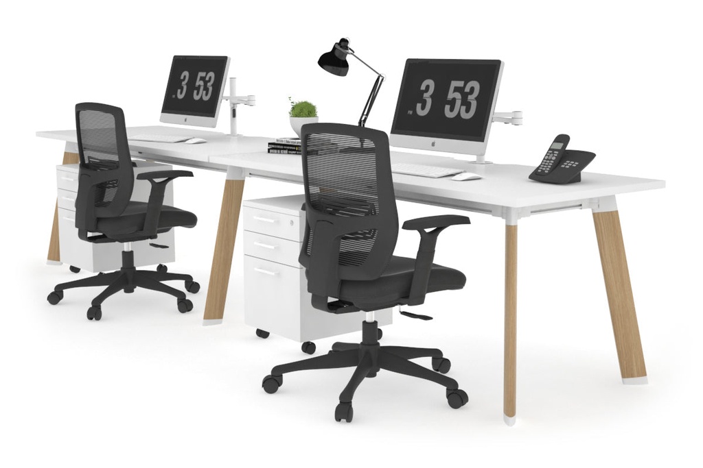 [NONE,STNPR212PT|0,1125()] Switch - 2 Person Office Workstation Run [1200L x 800W with Cable Scallop]