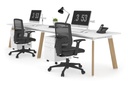 Switch - 2 Person Office Workstation Run [1400L x 800W with Cable Scallop]