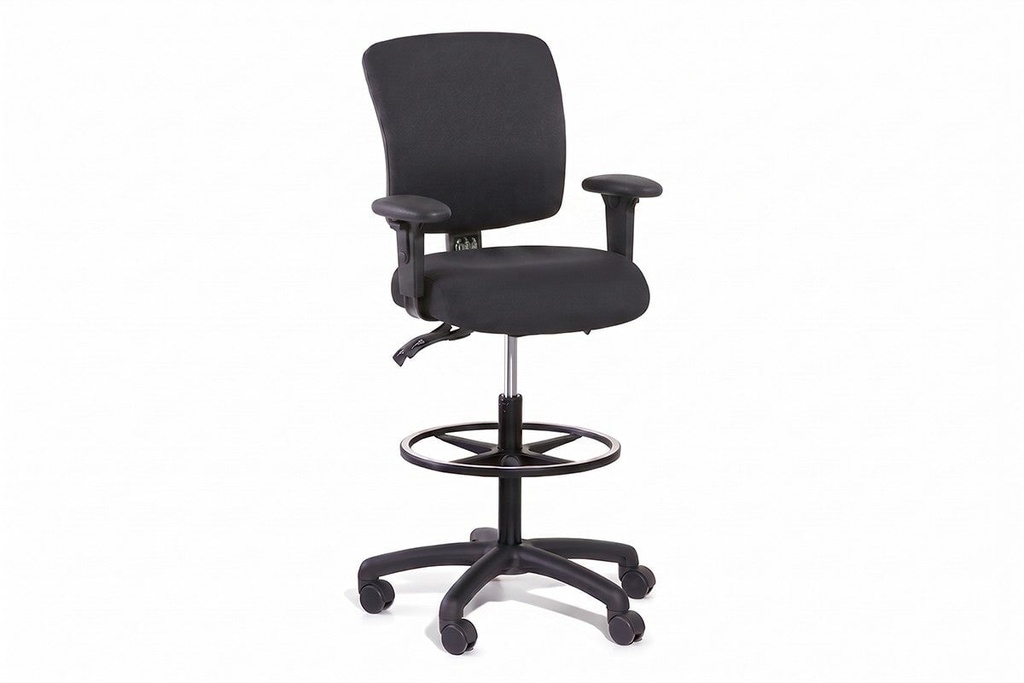 [NONE|0(G-DRAF-BOX-MB-MS-BK|547)] Gregory Boxta Dual Density Ergonomic Drafting Chair