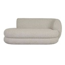 Vera Daybed Right Arm - Oat Sherpa