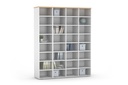 Open Pigeon Hole Storage Unit 4 Tier 4 Across
