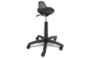Polypropylene Lip Seat Lab Stool Black Polystool
