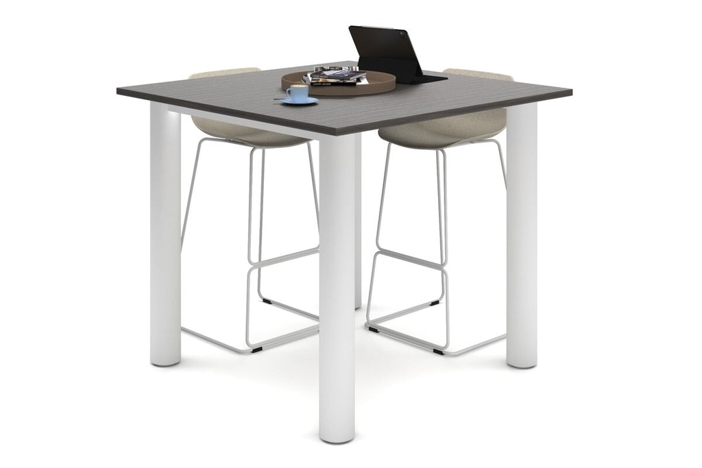 Quadro Cylinder Legs Large Counter Table [1200L x 1200W]