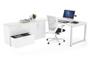 Quadro Loop Executive Setting - White Frame [1800L x 700W]