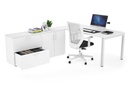Quadro Square Executive Setting - White Frame [1600L x 700W]