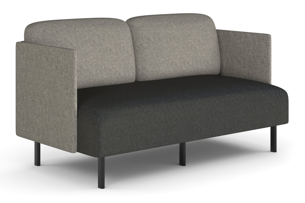 Sona Modular Sofa Double Seater Lounge - Low Back with Sides