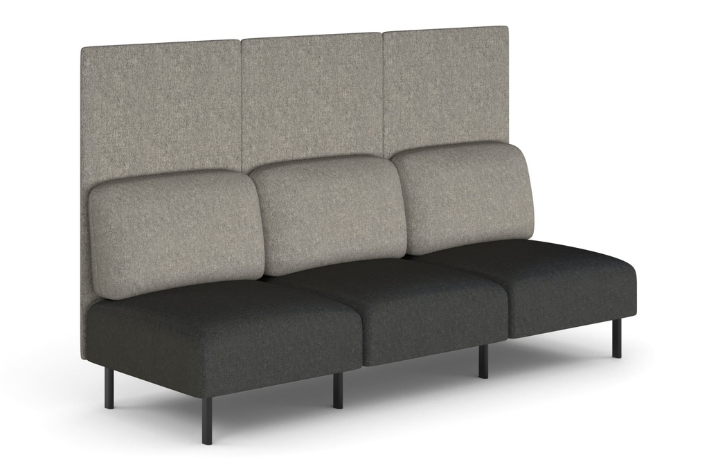 Sona Modular Privacy Sofa Triple Seater Lounge - High Back