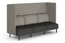 Sona Modular Privacy Sofa Triple Seater Lounge - High Back with Sides