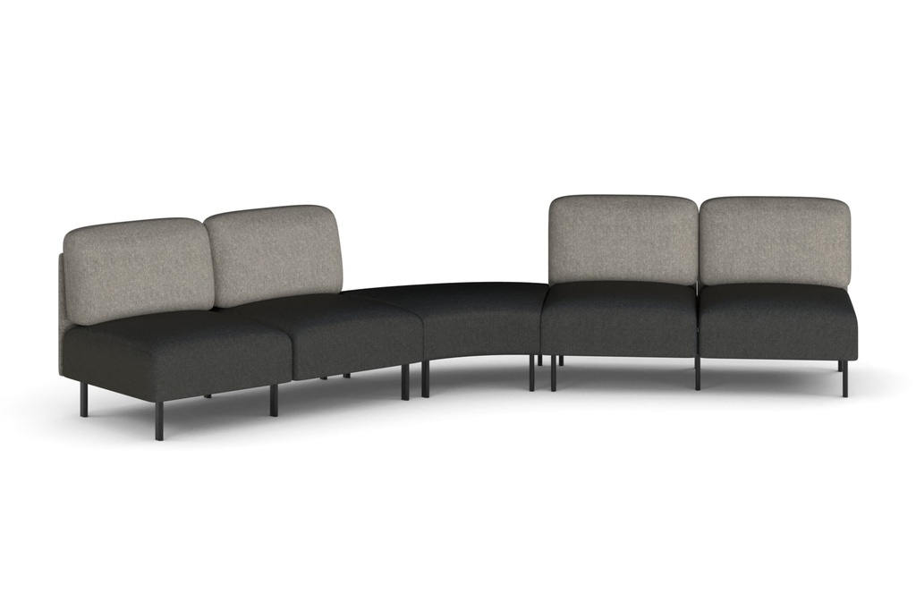 [SONA-5LA-LG|3160()] Sona Modular Sofa 5 Seater Angle Lounge - Low Back