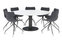 Sapphire Disc Base XL Round Conference Table [1500mm]
