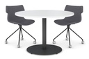 Sapphire Disc Base Round Meeting Table [800 mm]