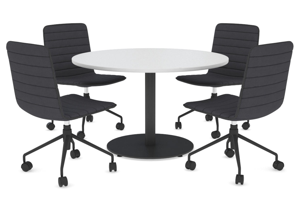 Sapphire Disc Base Large Round Conference Table [1200 mm]