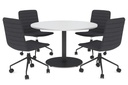 Sapphire Disc Base Large Round Conference Table [1200 mm]