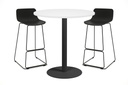 Sapphire Disc Base Tall Round Bar Counter Table [600 mm]
