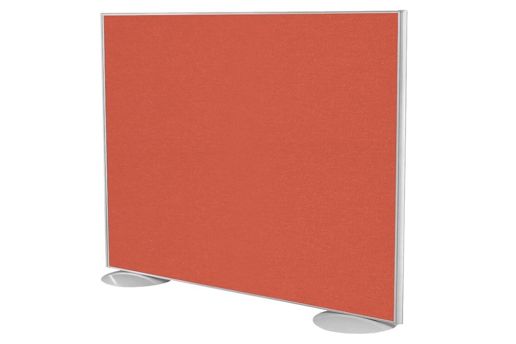 Freestanding Office Partition Screen Fabric White Frame [1200H x 1200W]