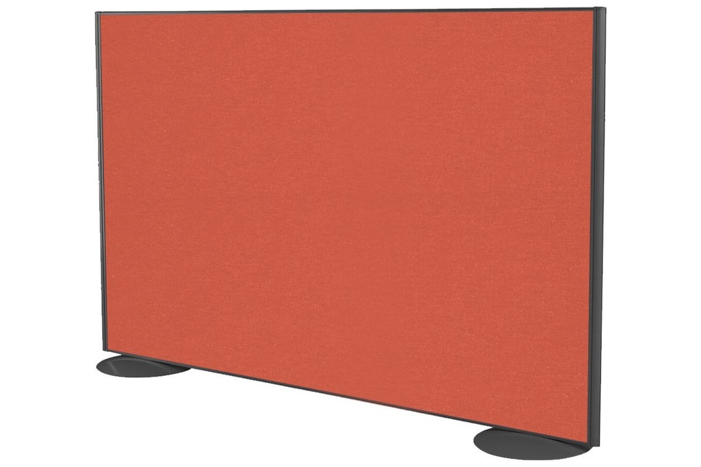 [SS1216GS.BK|515(S059B|94)] Freestanding Office Partition Screen Fabric Black Frame [1200H x 1600W]