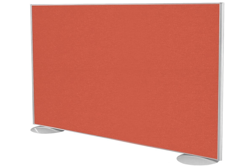 Freestanding Office Partition Screen Fabric White Frame [1200H x 1800W]